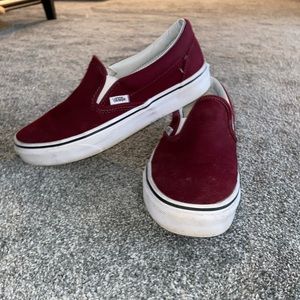 Maroon vans